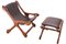 Sling Chair & Fußhocker von Don Shoemaker für Señal, S.A., 1960er 1