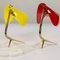 German Brass and Acrylic Glass Table Lamps, 1950s, Set of 2 5