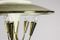 Aluminum, Brass, and Lacquer Ceiling Lamp, 1950s, Image 6