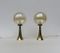 Space Age German Brass and Glass Table Lamps, 1960s, Set of 2, Image 2