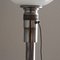 Französische Art Deco Tischlampe aus Metall & Opalglas von Mazda, 1930er 5