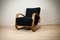 Art Deco Black Armchair by Miroslav Navratil for UP Závody, 1920s 2