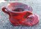 Vintage Red Shoe Planter, Image 1