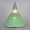 Mid-Century Glass and Iron Pendant Lamp, 1960s 4