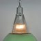 Lampe à Suspension Mid-Century en Verre et Fer, 1960s 6
