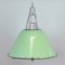 Mid-Century Glass and Iron Pendant Lamp, 1960s 1