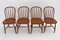 Art Deco Windsor Beech Dining Chairs from Thonet Mundus, 1930s, Set of 4 8