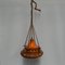 Vintage Orange Ceramic Hanging Lamp, Image 1