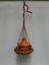 Vintage Orange Ceramic Hanging Lamp, Image 6