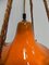 Vintage Orange Ceramic Hanging Lamp 2