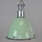 Green Enameled Industrial Pendant Light, 1960s 1