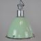 Green Enameled Industrial Pendant Light, 1960s, Image 1