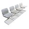 Mid-Century Swedish White Stackable Formula Metal Chairs by Ruud Ekstrand & Christer Norman for Dux, 1968, Set of 4, Image 5
