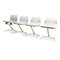 Mid-Century Swedish White Stackable Formula Metal Chairs by Ruud Ekstrand & Christer Norman for Dux, 1968, Set of 4, Image 3