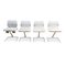 Mid-Century Swedish White Stackable Formula Metal Chairs by Ruud Ekstrand & Christer Norman for Dux, 1968, Set of 4 2