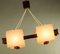 Danish Teak & Granules Pendant Lamp, 1960s 1