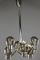 Vintage Smoked Glass 6 Arm Sputnik Chandelier 1