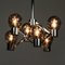 Vintage Smoked Glass 6 Arm Sputnik Chandelier 2