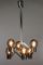 Lámpara de araña Sputnik vintage de cristal ahumado de 6 brazos, Imagen 5