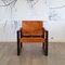 Leather and Pine Lounge Chair by Karin Mobring for Ikea, 1970s 2