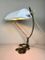 Large Industrial Enamel and Iron Table Lamp, 1960s 2