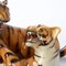 Italienische Vintage Skulptur mit spielenden Tigern aus Porzellan von Ronzan 4
