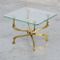 Vintage Bronze Side Table by Willy Daro 1