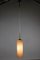 Mid-Century Deckenlampe aus Messing & Glas 4