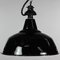 Vintage Industrial Enamel & Steel Ceiling Lamp 3