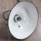 Vintage Industrial Enamel & Steel Ceiling Lamp 8