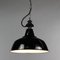 Vintage Industrial Enamel & Steel Ceiling Lamp 1