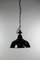 Vintage Industrial Enamel & Steel Ceiling Lamp 2