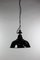 Vintage Industrial Enamel & Steel Ceiling Lamp, Image 2