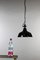 Vintage Industrial Enamel & Steel Ceiling Lamp, Image 4