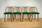 Green Dining Chairs by Antonín Šuman for TON, 1960s, Set of 4, Image 2