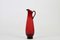 Swedish Red Glass Jugs by Monica Bratt for Reijmyre Glasbruk, 1950s, Set of 5 10