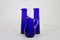 Carafe en Verre Bleu par Monica Bratt pour Reijmyre Glasbruk, Set de 3, 1950s 1