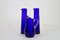 Krüge aus blauem Glas von Monica Bratt für Reijmyre Glasbruk, 3er Set, 1950er 1