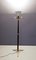 Mid-Century Italian Wood, Brass & Varnished Metal Floor Lamp, 1950s, Image 6