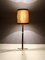 Mid-Century Italian Wood, Brass & Varnished Metal Floor Lamp, 1950s 2