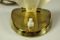 Brass and Frosted Glass Table Lamp, 1950s 6