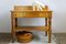 Table de Toilette ou de Cuisine Art Nouveau Antique en Bois et Épicéa 2