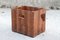 Vintage Industrial French Wooden Bottle Crate, 1980s, Image 1