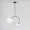 DIGON Black Geometric Ceiling Lamp by Olech Wojtek for Balance Lamp 1