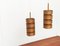 Lampade da soffitto T368 Mid-Century in teak di Hans-Agne Jakobsson per Ellysett AB, anni '60, set di 2, Immagine 15