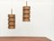 Lampade da soffitto T368 Mid-Century in teak di Hans-Agne Jakobsson per Ellysett AB, anni '60, set di 2, Immagine 1