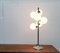 Vintage Space Age Glass & Metal Table Lamp, 1970s 12