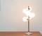 Vintage Space Age Glass & Metal Table Lamp, 1970s, Image 2