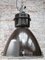 Lámpara colgante industrial vintage esmaltada en marrón, Imagen 5