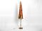 Lámpara de pie italiana de latón, años 50, Imagen 1